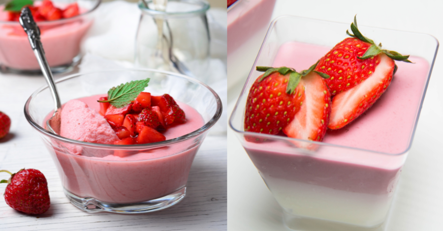 10 Receitas de sobremesa de morango - Mousse de morango